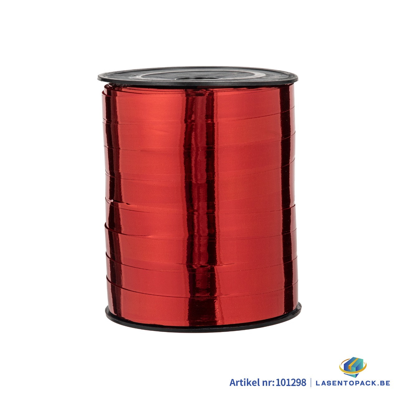 Krullint 10 mm x 250 m – Metallic Rood