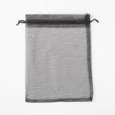 50x Organza Zakje - 150mm x 200mm - Zwart