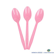 24x Herbruikbare lepel 155mm PP Roze
