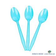 24x Herbruikbare lepel 155mm PP Licht Blauw