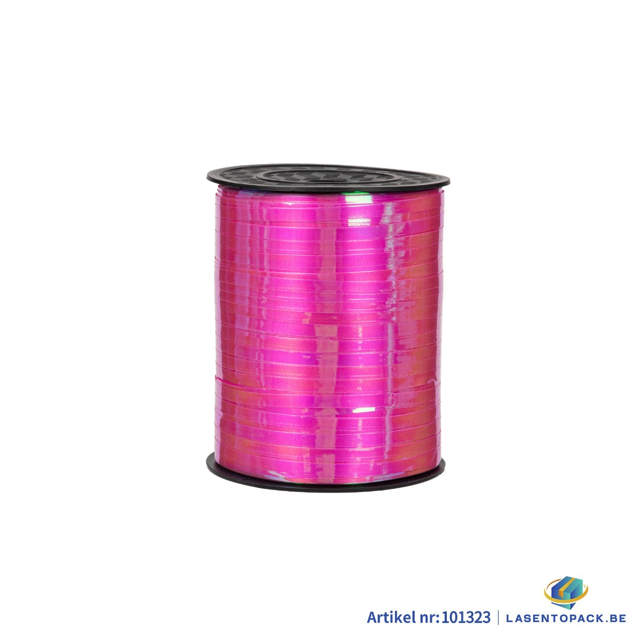 Krullint 5 mm x 500 m Metallic Baby Roze