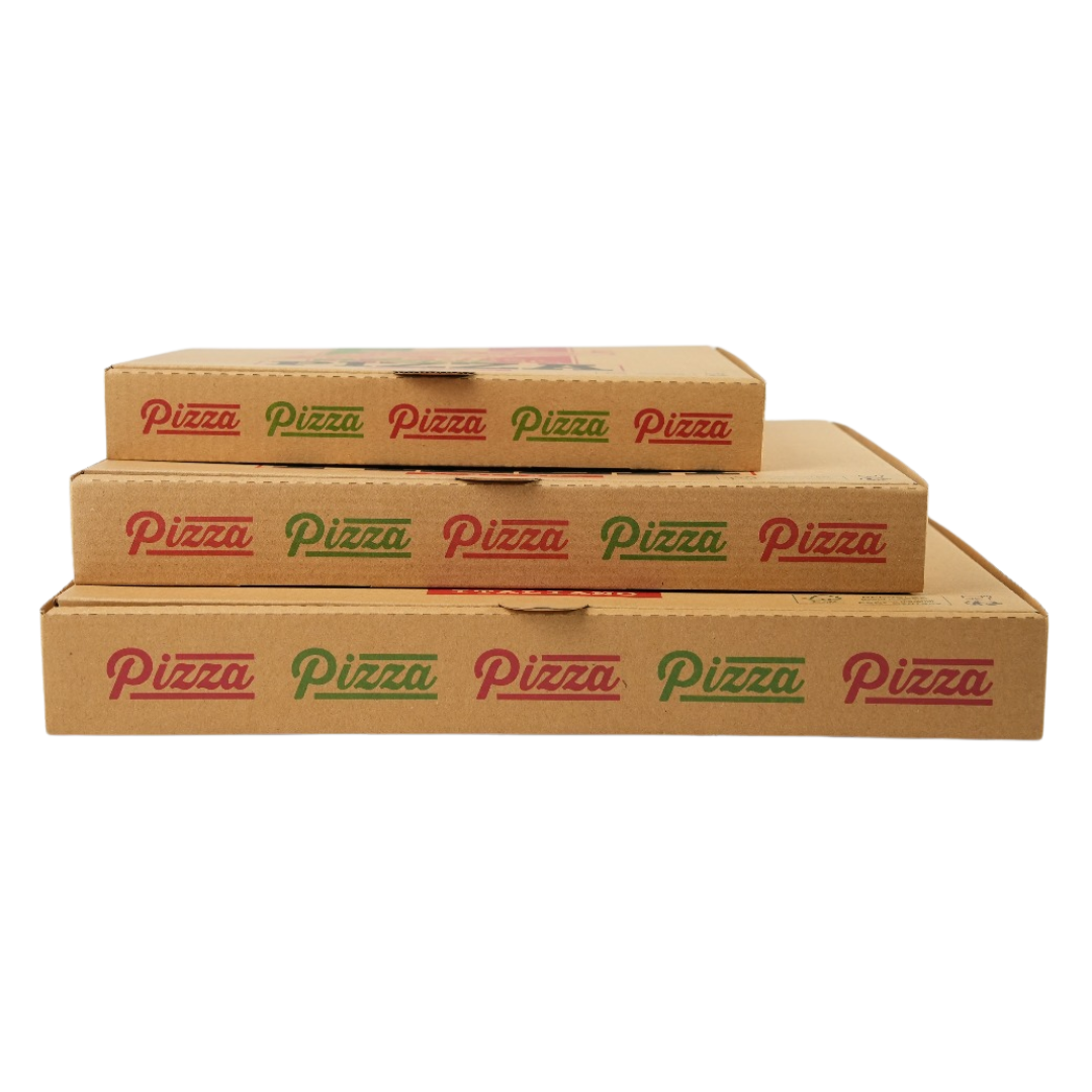 100x Pizza Doos 260mm x 260mm x 35mm FSC Golfkarton