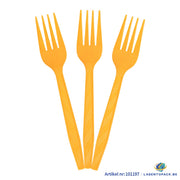 24x Herbruikbare Vork 160mm PP Oranje