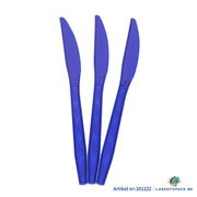 24x Herbruikbare Mes 170mm PP Blauw