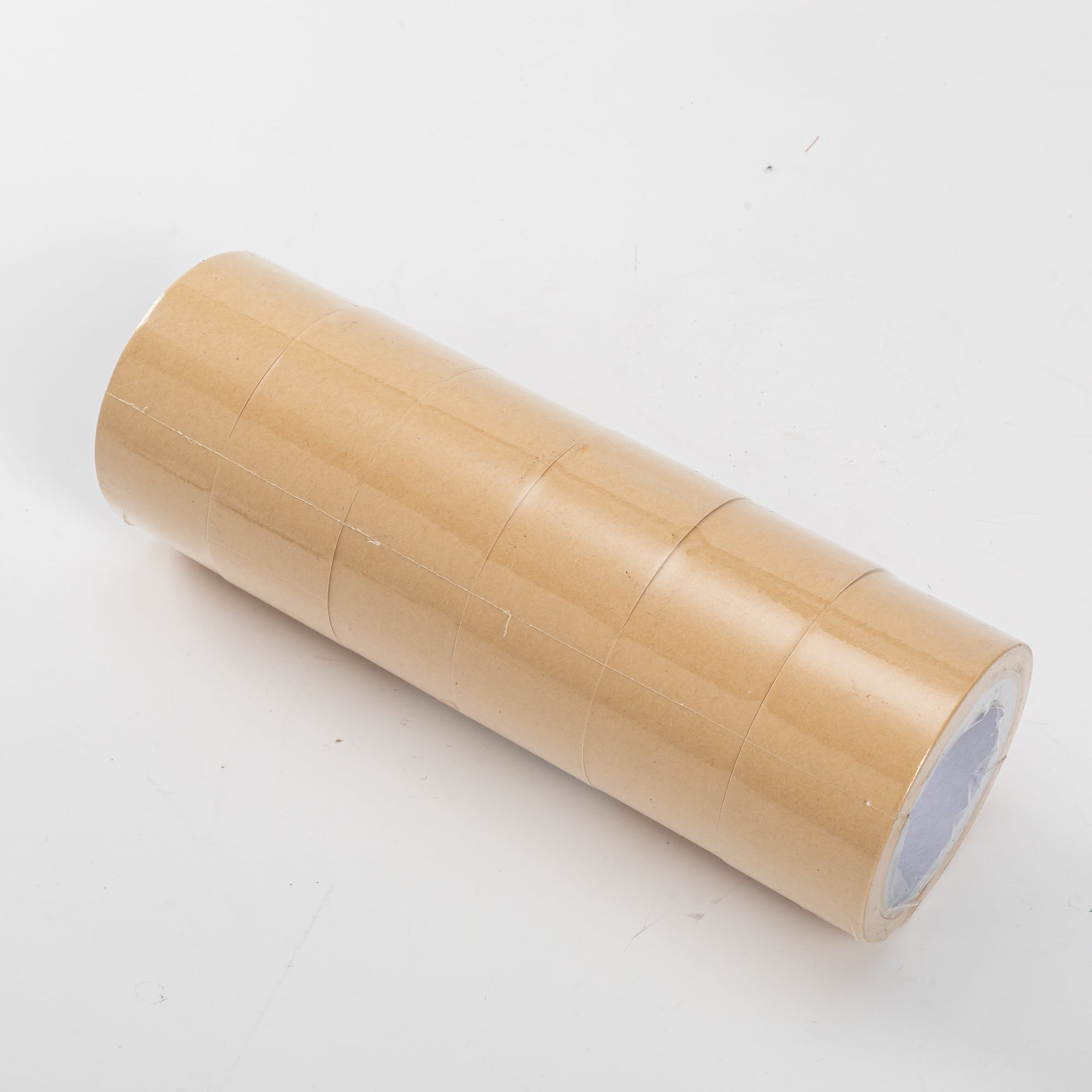 6x Paper Packaging Tape Brown 48mmx 20m 