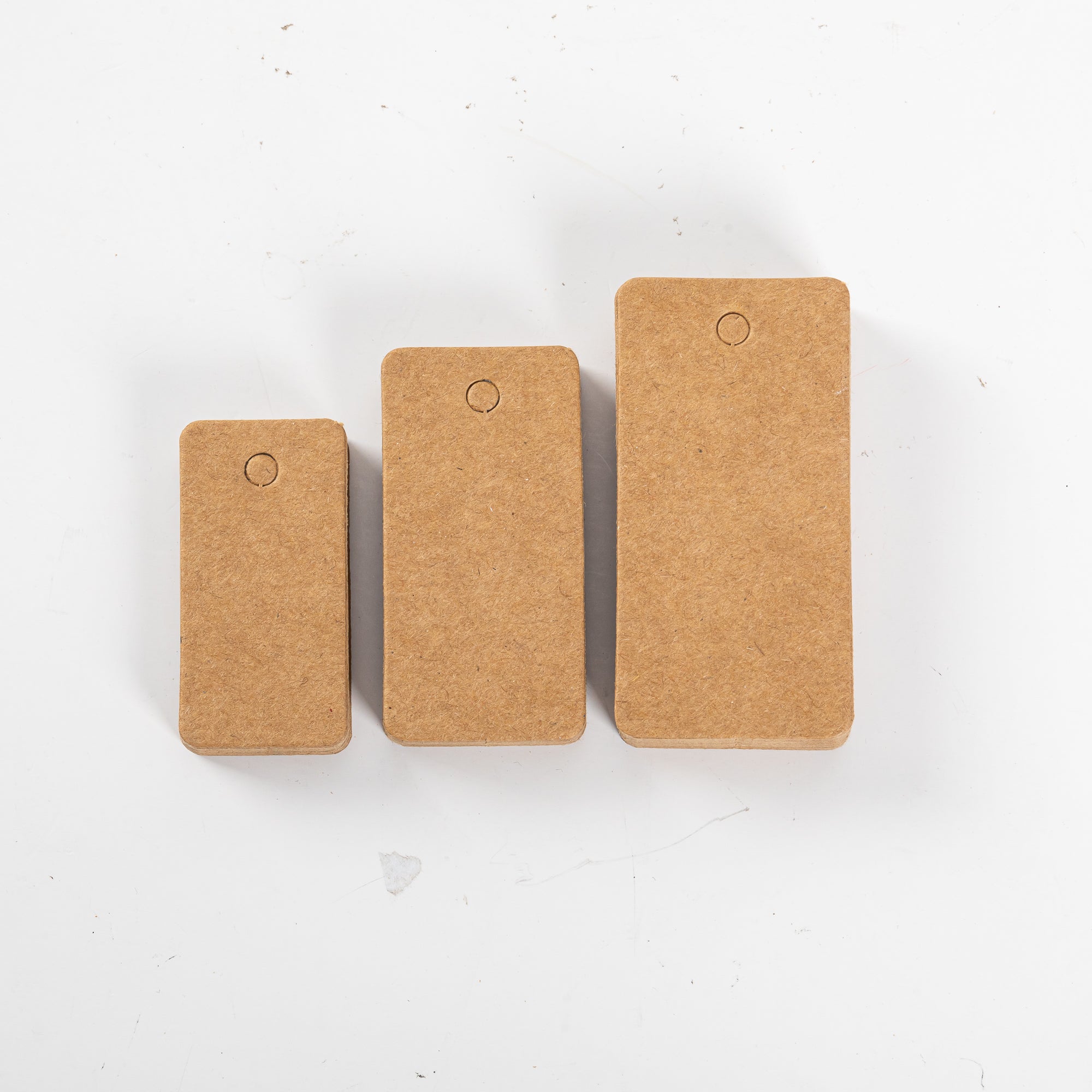 500x Eco Manila Label - 3cm x 6cm 