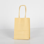 12x Papieren tas gedraaid handvat - 11cm x 15cm x 6cm - Licht Geel