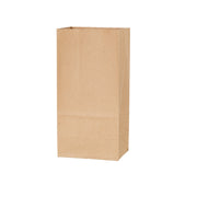 50 stuks Nature Kraft zak blokbodem 9cm + 6cm x 18cm Bruin