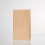 50 stuks Nature Kraft zak blokbodem 18cm + 11cm x 32cm Bruin