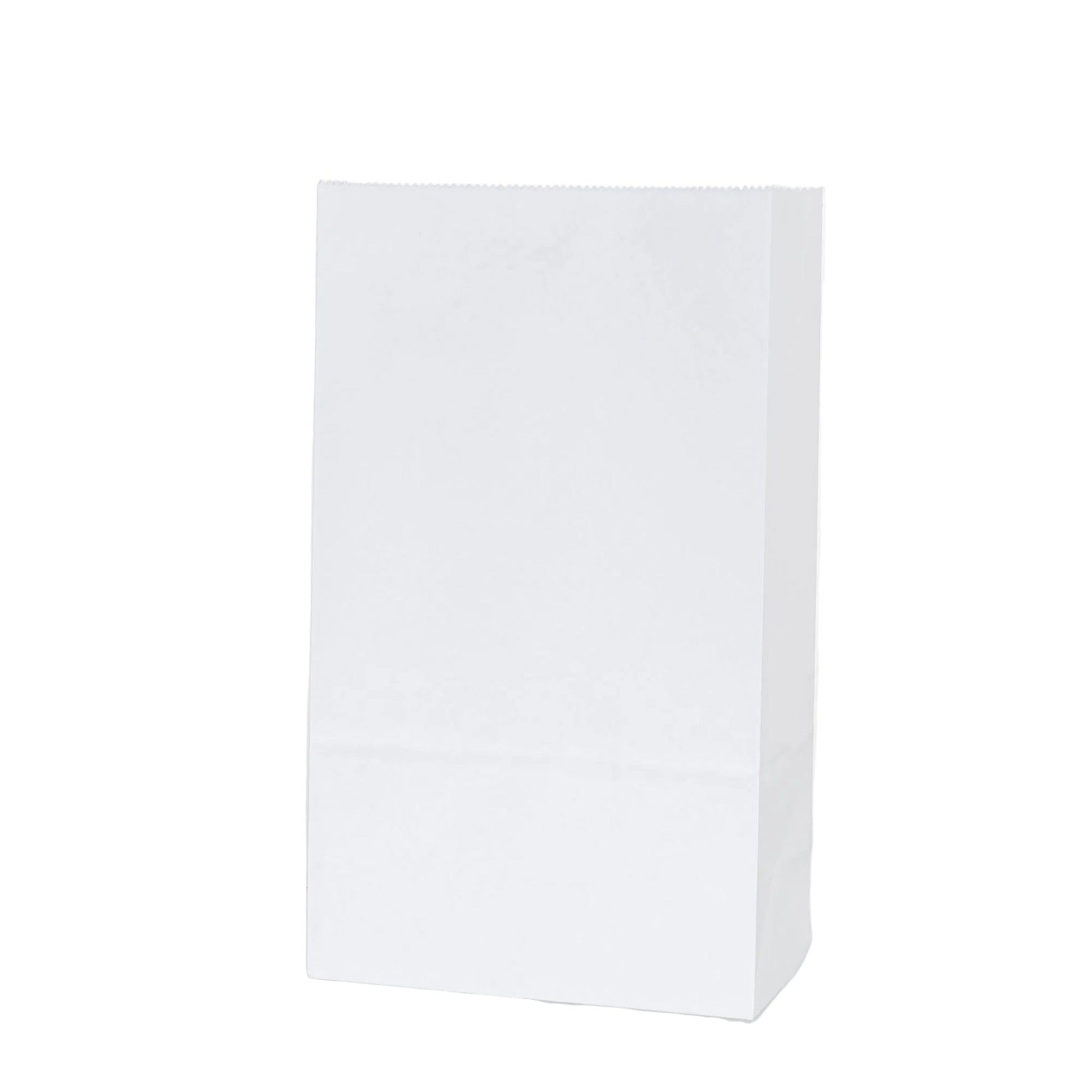 50 witte blokbodem papieren kraft zakjes 18x12x32 cm voor duurzame verpakking