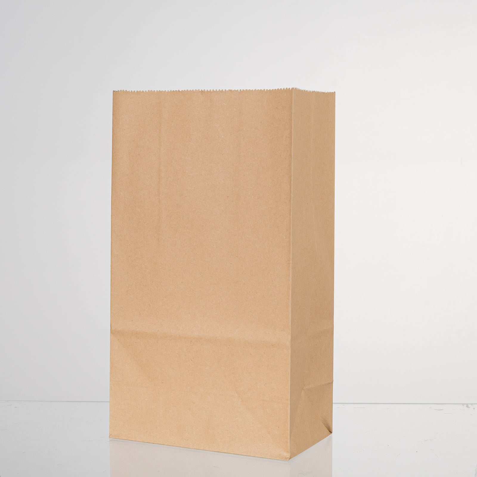 50 stuks Nature Kraft zak blokbodem 16cm + 9cm x 28cm Bruin
