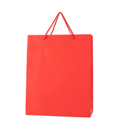 12x Papieren koordtas - 26cm x 32cm x 12cm - Rood