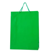 Set of 12 green paper cord bags 31x42x12cm eco-friendly biodegradable
