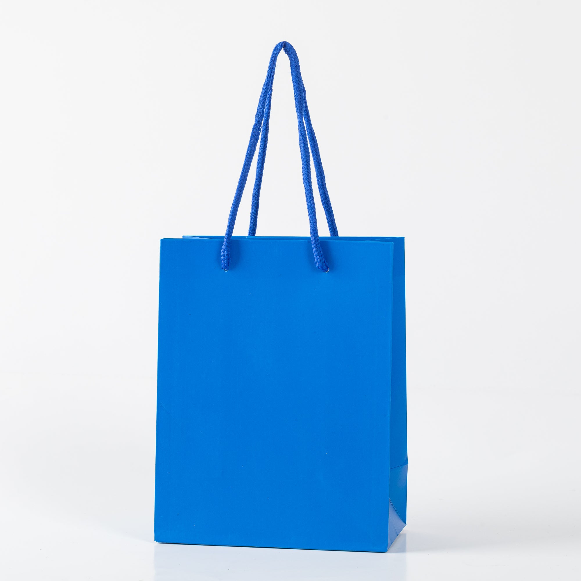 12x Paper drawstring bag - 18cm x 23cm x 10cm - Dark Blue 