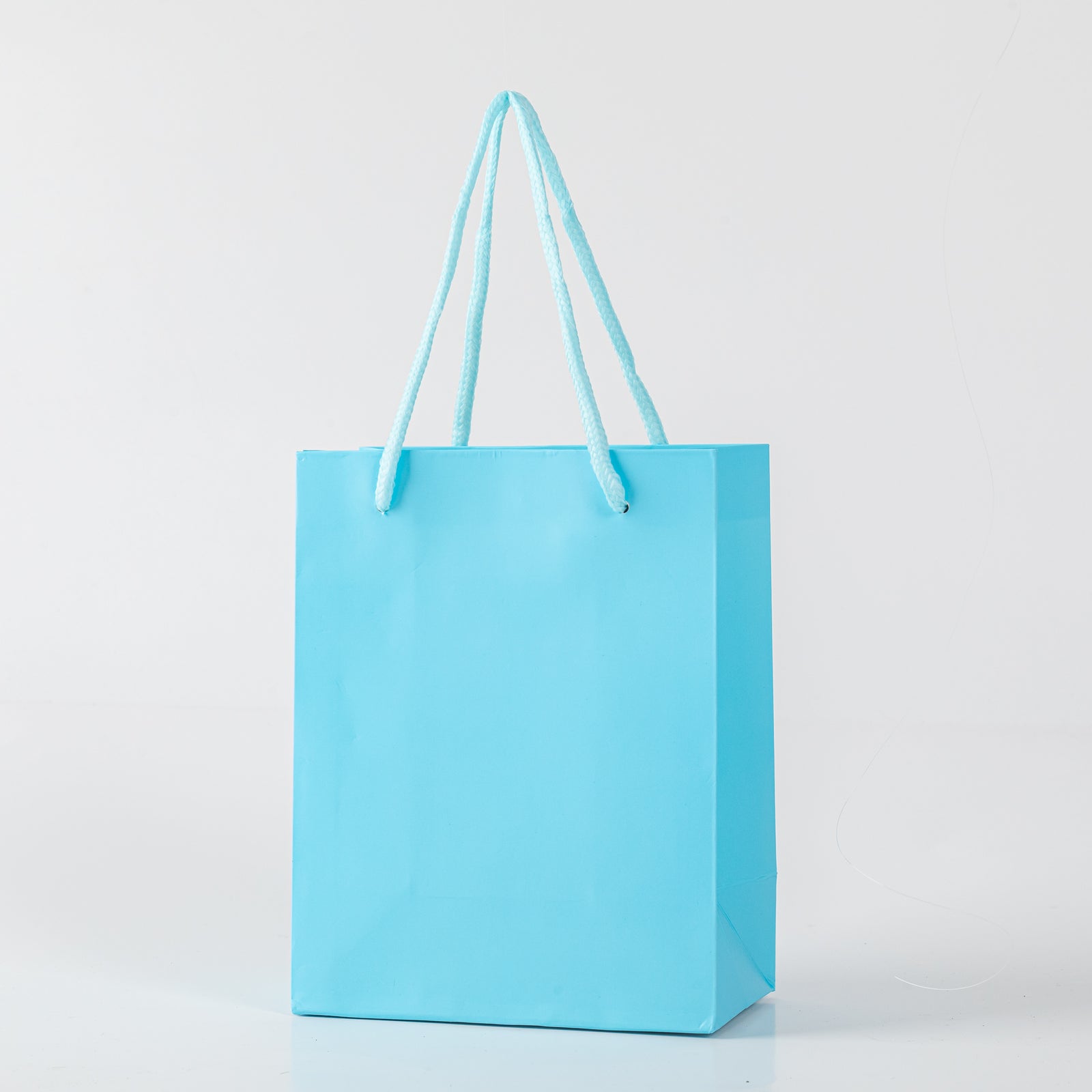 12x Papieren koordtas - 26cm x 32cm x 12cm - Blauw