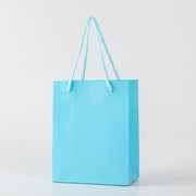 12x Papieren koordtas - 26cm x 32cm x 12cm - Blauw