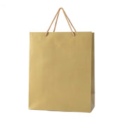 Set of 12 gold paper cord bags 26x32x12cm eco-friendly reusable
