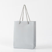 12x Papieren koordtas - 26cm x 32cm x 12cm - Zilver