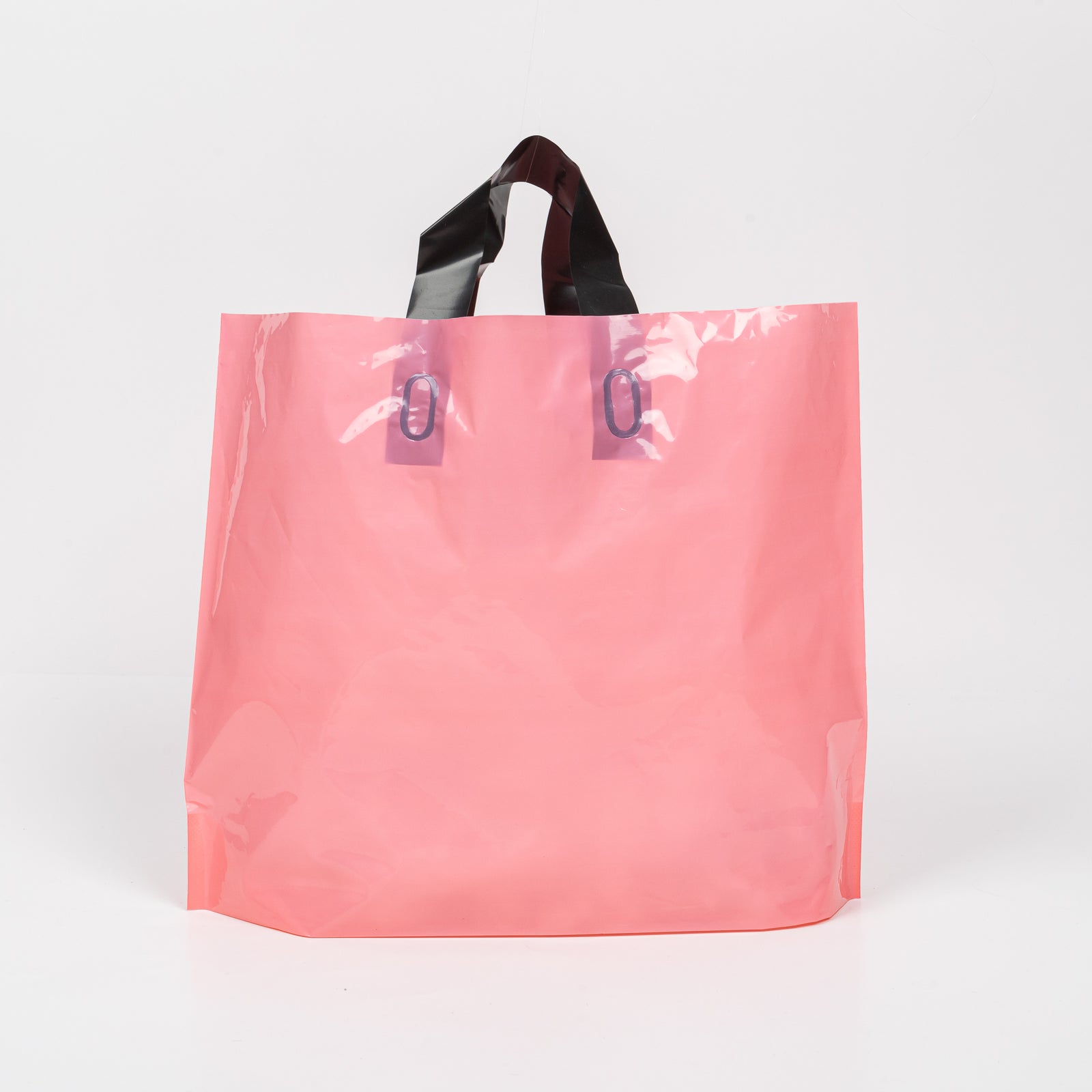 100x Sturdy Reusable Bag with Handle - 50cm x 40cm - Pink