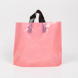 100x Stevige Herbruikbare Tas met Handhengsel - 30cm x 20cm - Pink