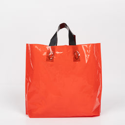 100x Sturdy Reusable Bag with Handle - 50cm x 40cm - Red