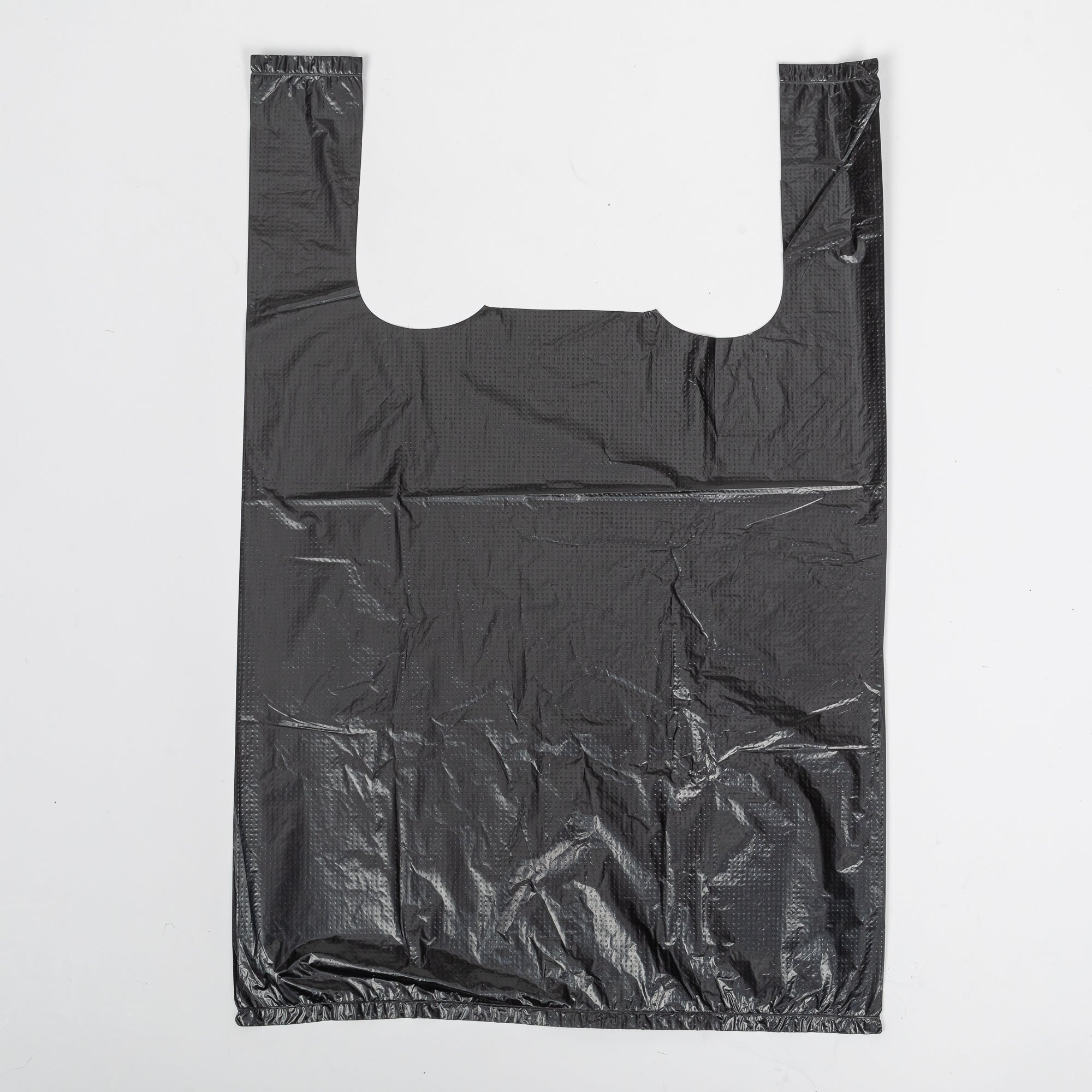 100x Shirt Carrier Bag - 40cm x 60cm - Black 