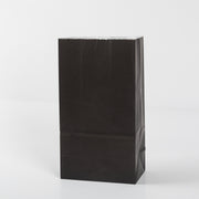 50 stuks Nature Kraft zak blokbodem 12cm + 6cm x 22cm Zwart