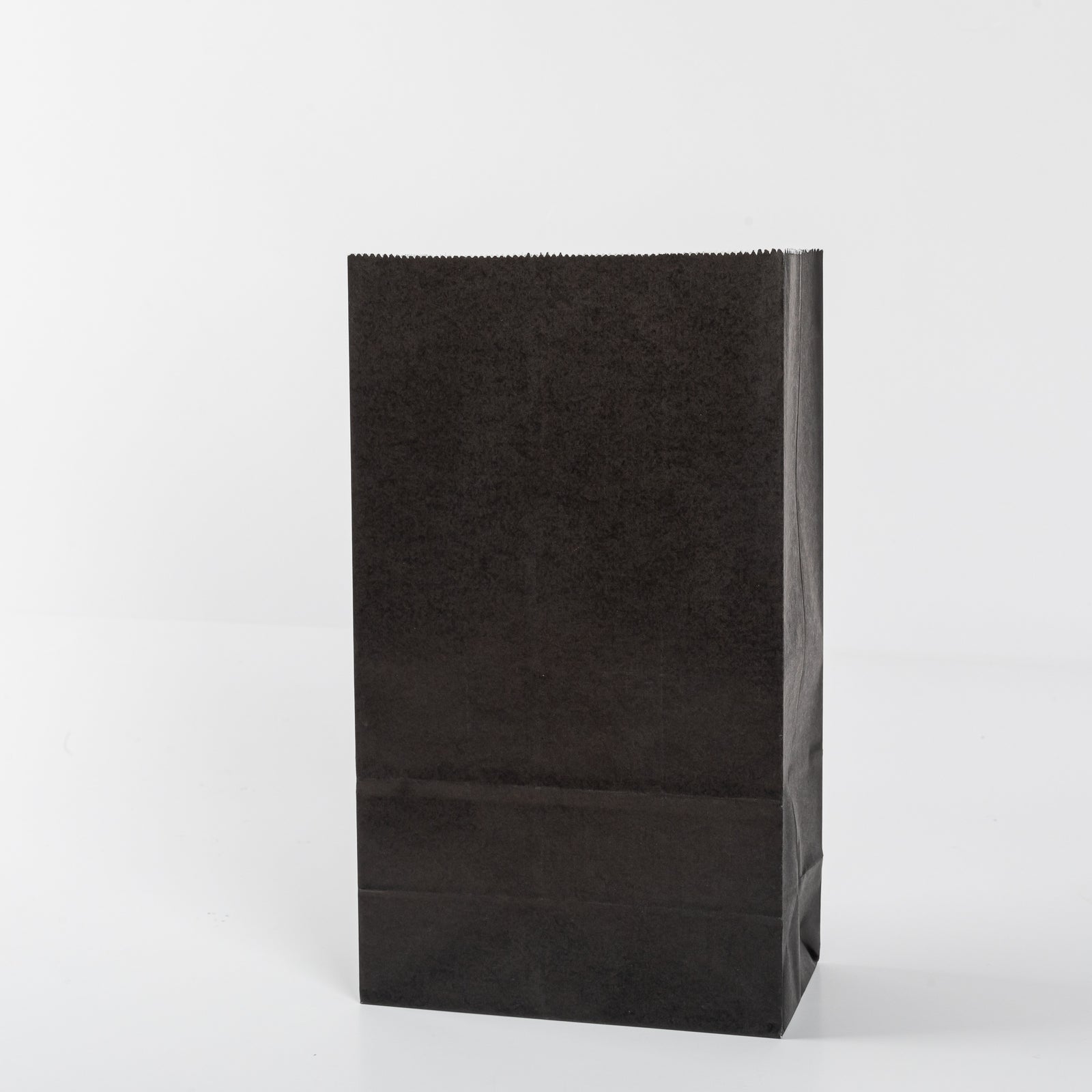 50 stuks Nature Kraft zak blokbodem 9cm + 6cm x 18cm Zwart