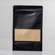 50x Stazakken met Venster Zwart 18x26cm