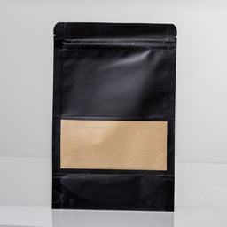 50x Stazakken met Venster Zwart 10x15cm