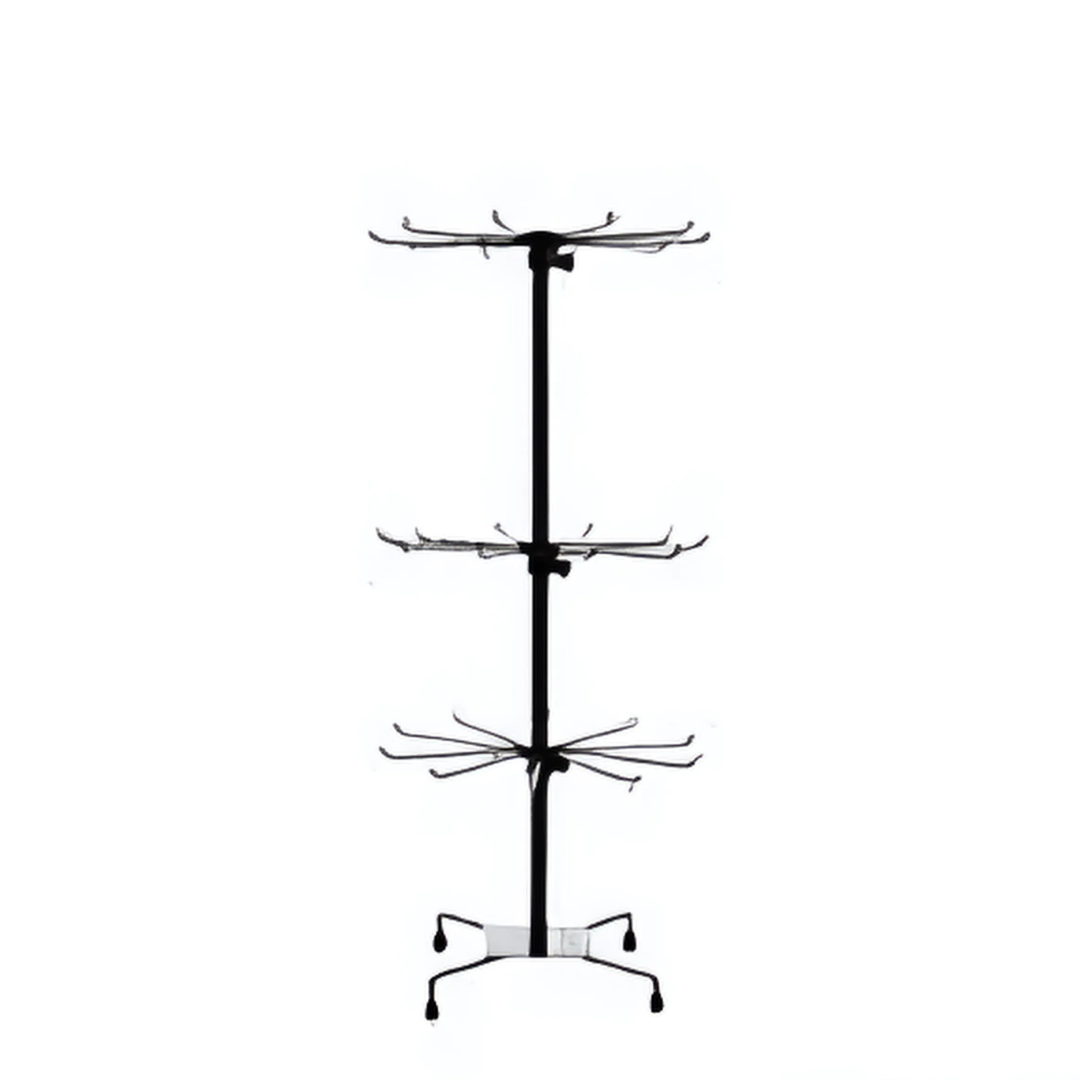 1x Draaibare Molen voor Sieraden - 3 Lagen - Metaal - 65cm x 20cm - Zwart
