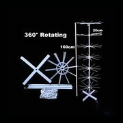 1x Verrijdbare presentatie molen -  7 verstelbare lagen - Wit