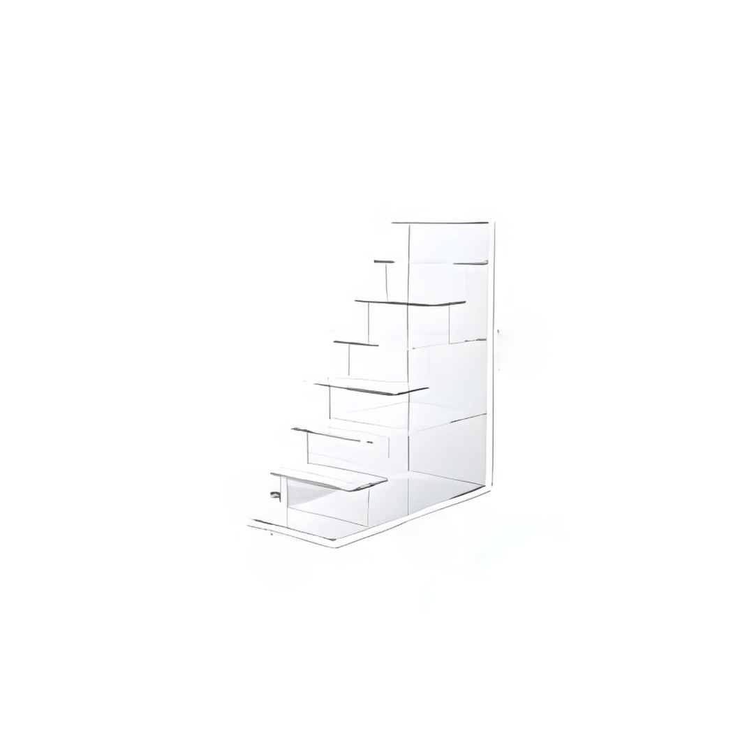 1x Acryl portemonnee display - 7-laags