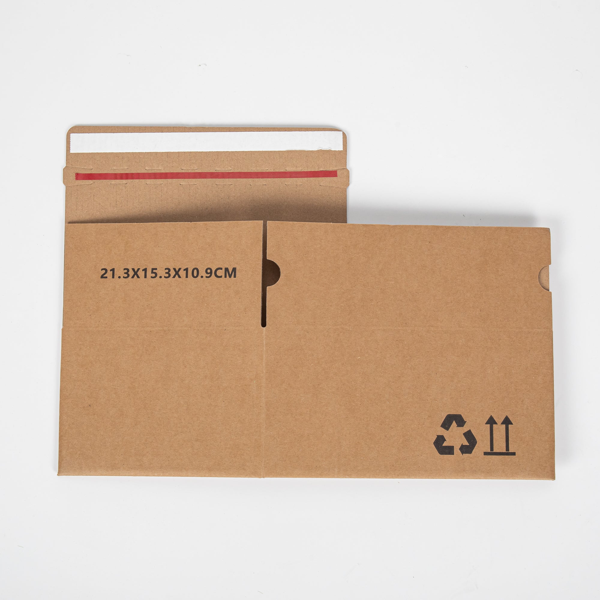 20x Autolock Doos - 230x160x80 mm - Bruin met plak- en tearstrip