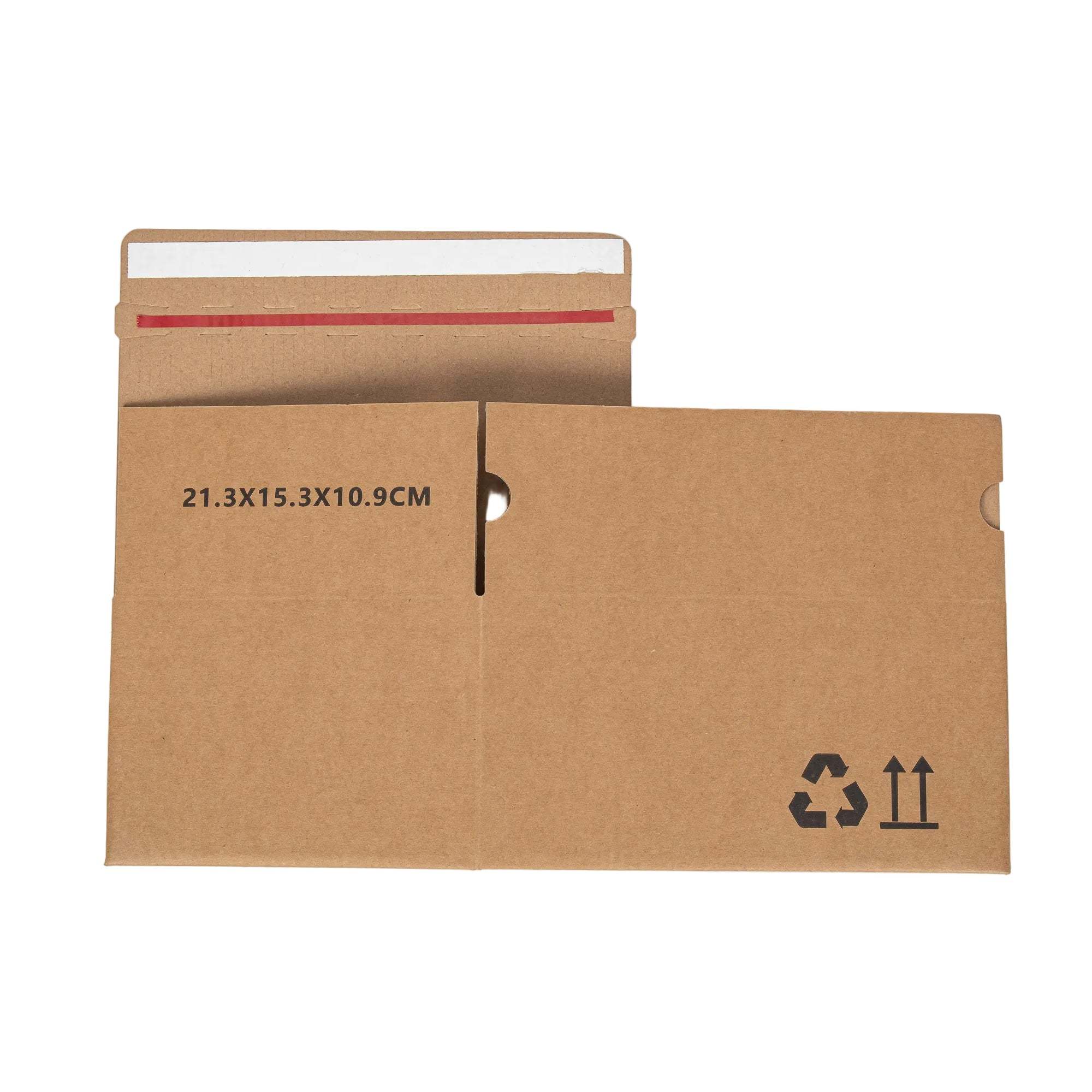 60x Autolock Doos - 213x153x109 mm - Bruin met plak- en tearstrip
