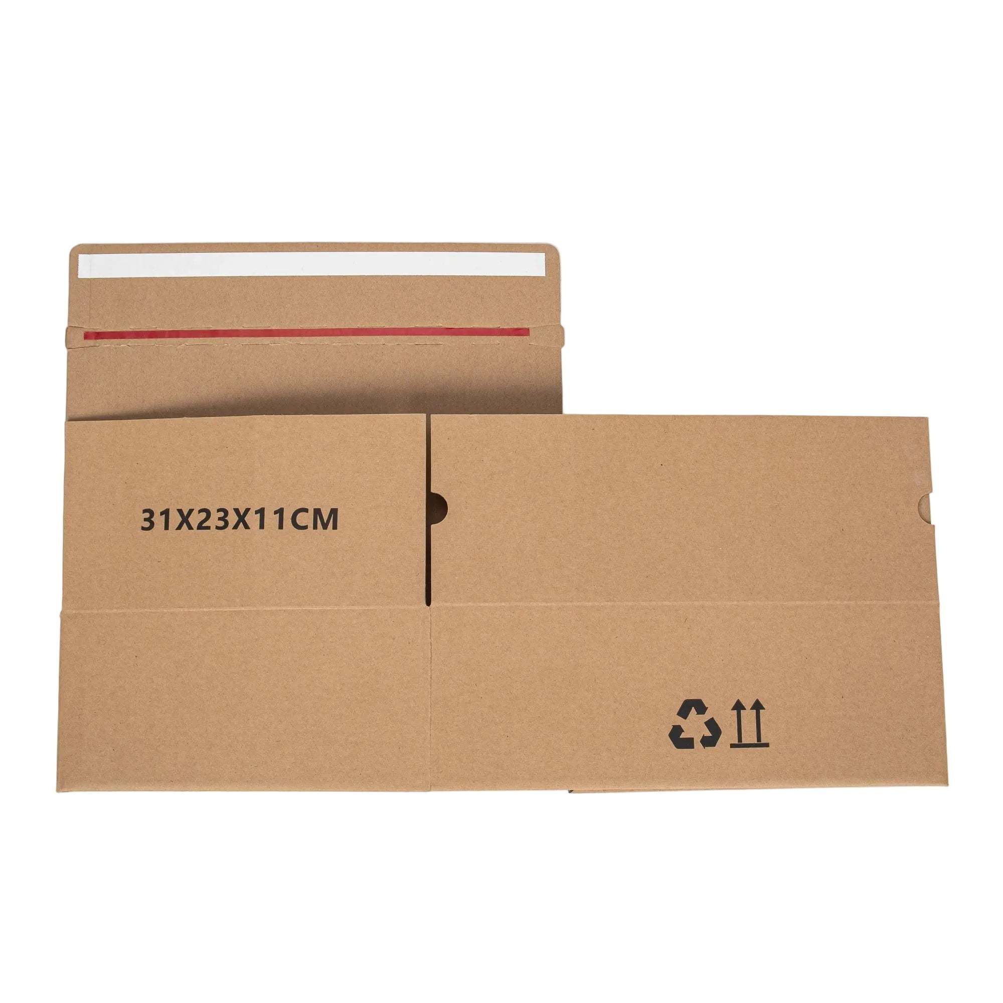 60x Autolock Doos - 310x230x160 mm - Bruin met plak- en tearstrip