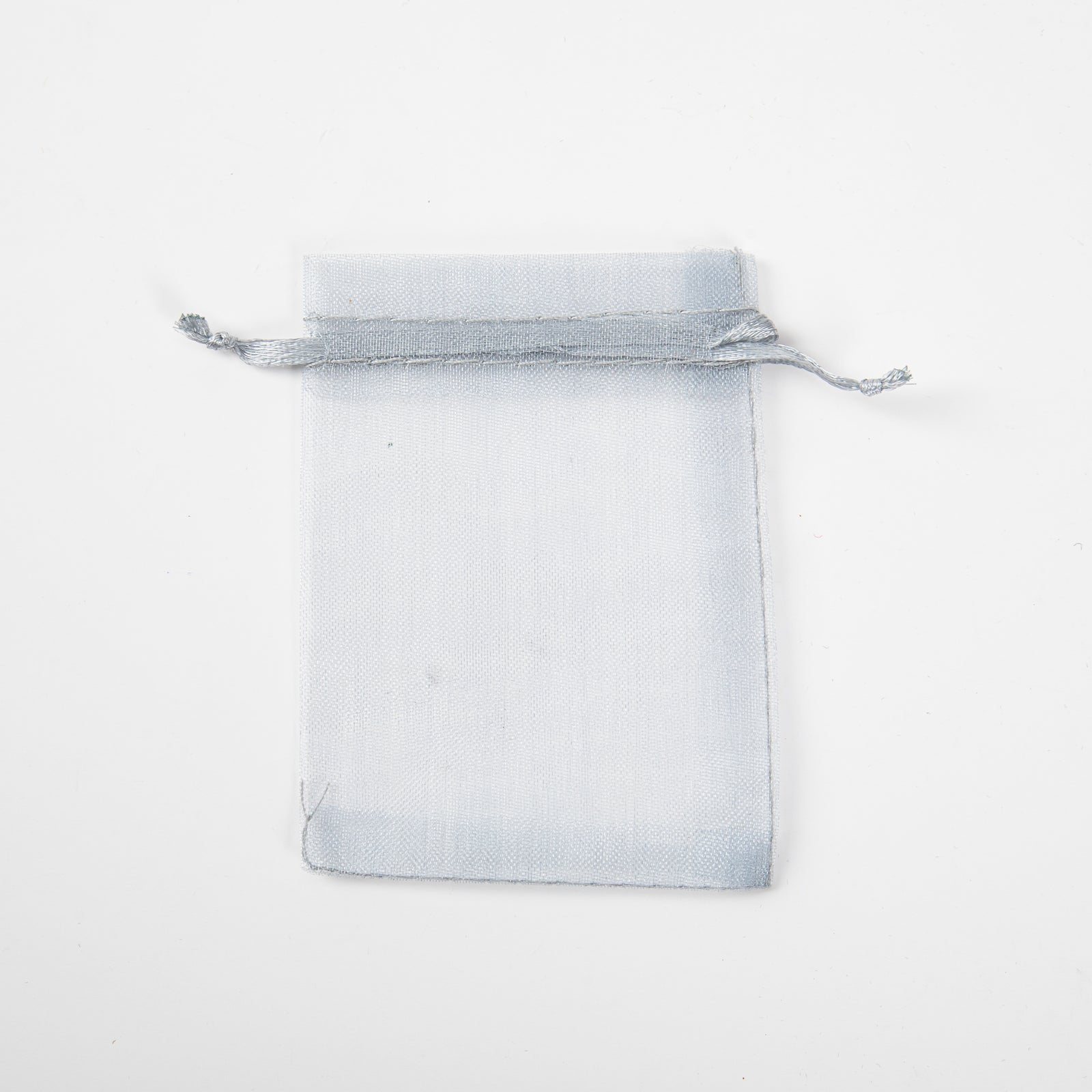 50x Organza Bag - 70mm x 90mm - Grey