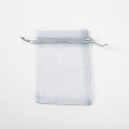50x Organza Bag - 70mm x 90mm - Grey