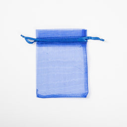 50x Organza Bag - 90mm x 120mm -Dark Blue