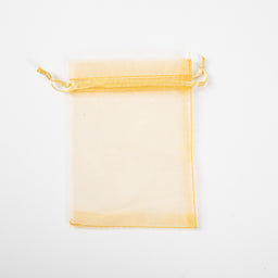 50x Organza Zakje - 90mm x 120mm - Goud