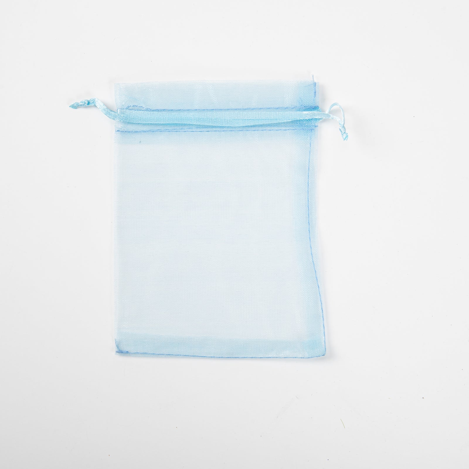 50x Organza Zakje - 70mm x 90mm - Licht Blauw