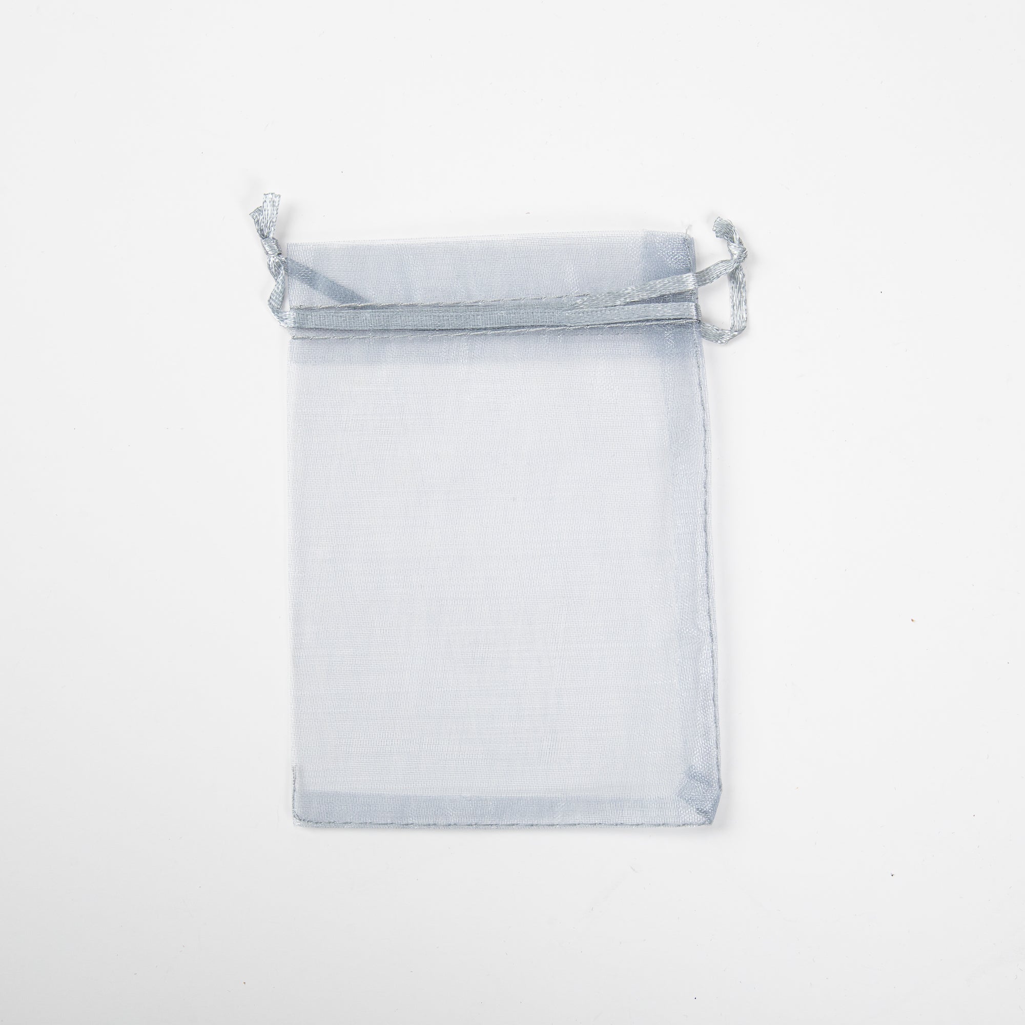 50x Organza Zakje - 90mm x 120mm - Grijs