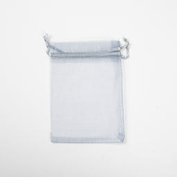 50x Organza Zakje - 90mm x 120mm - Grijs