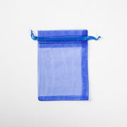 50x Organza Zakje - 110mm x 160mm - Donker Blauw