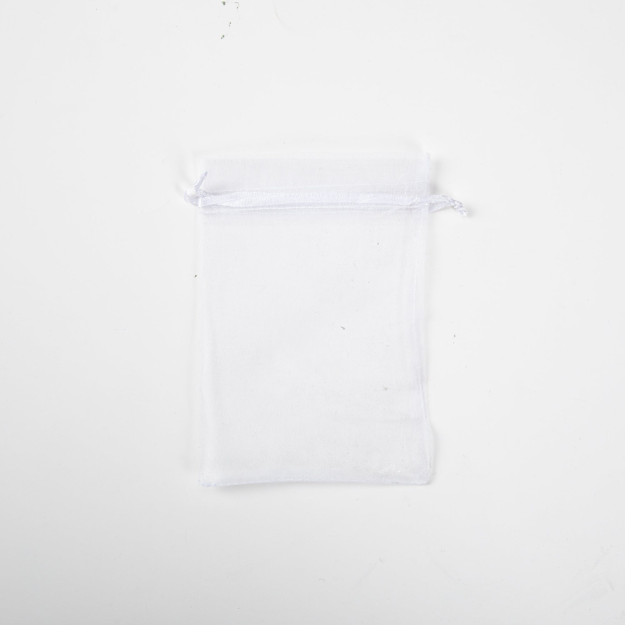 50x Organza Bag - 110mm x 160mm - White