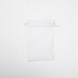 50x Organza Zakje - 90mm x 120mm - Wit