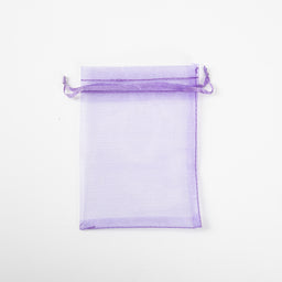 50x Organza Bag - 150mm x 200mm - Purple