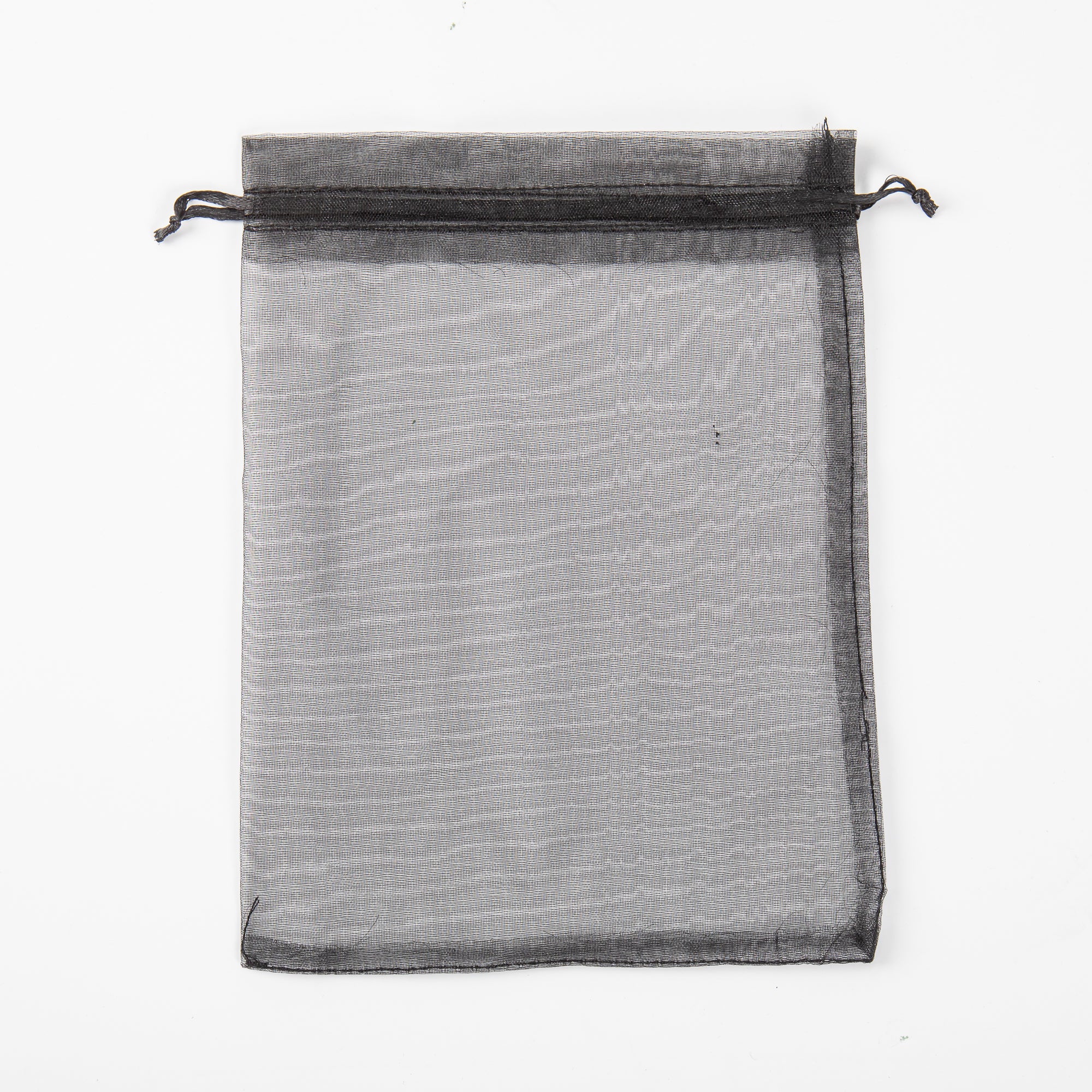 50x Organza Bag - 110mm x 160mm - Black