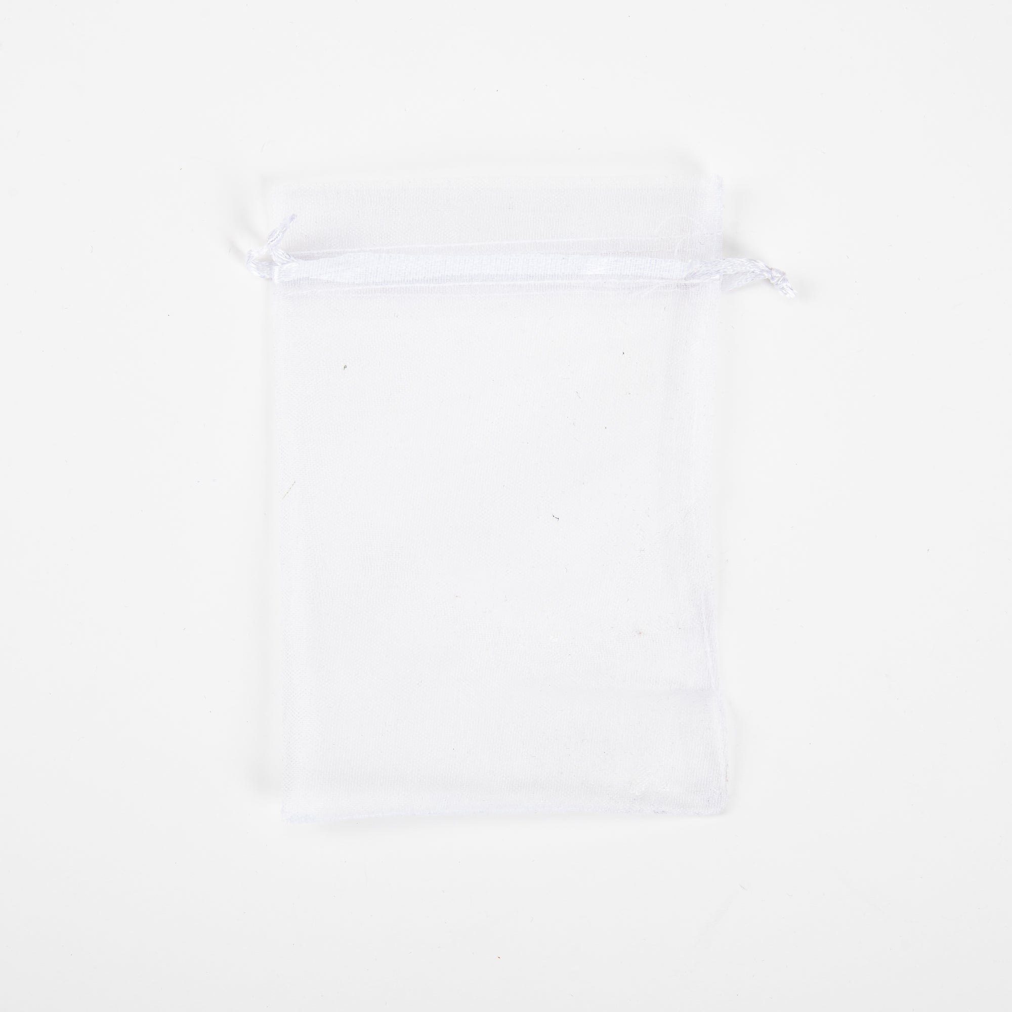 50x Organza Bag - 110mm x 160mm - White