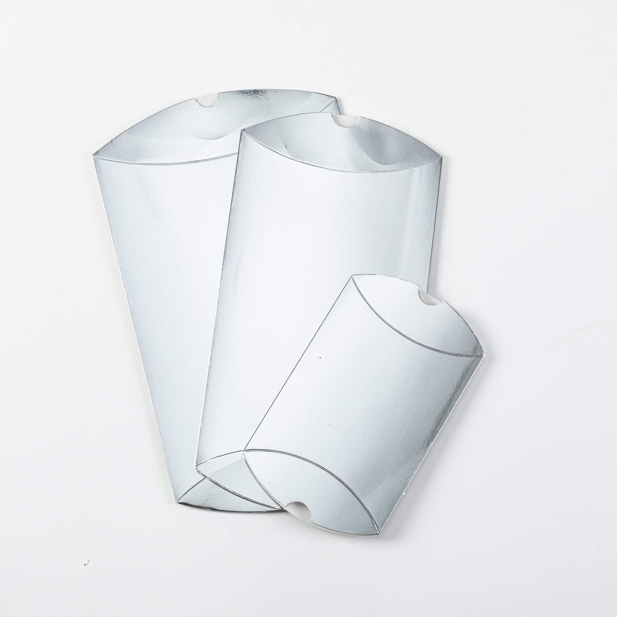 12x Cushion box - 25x15x3.5 cm - Silver 